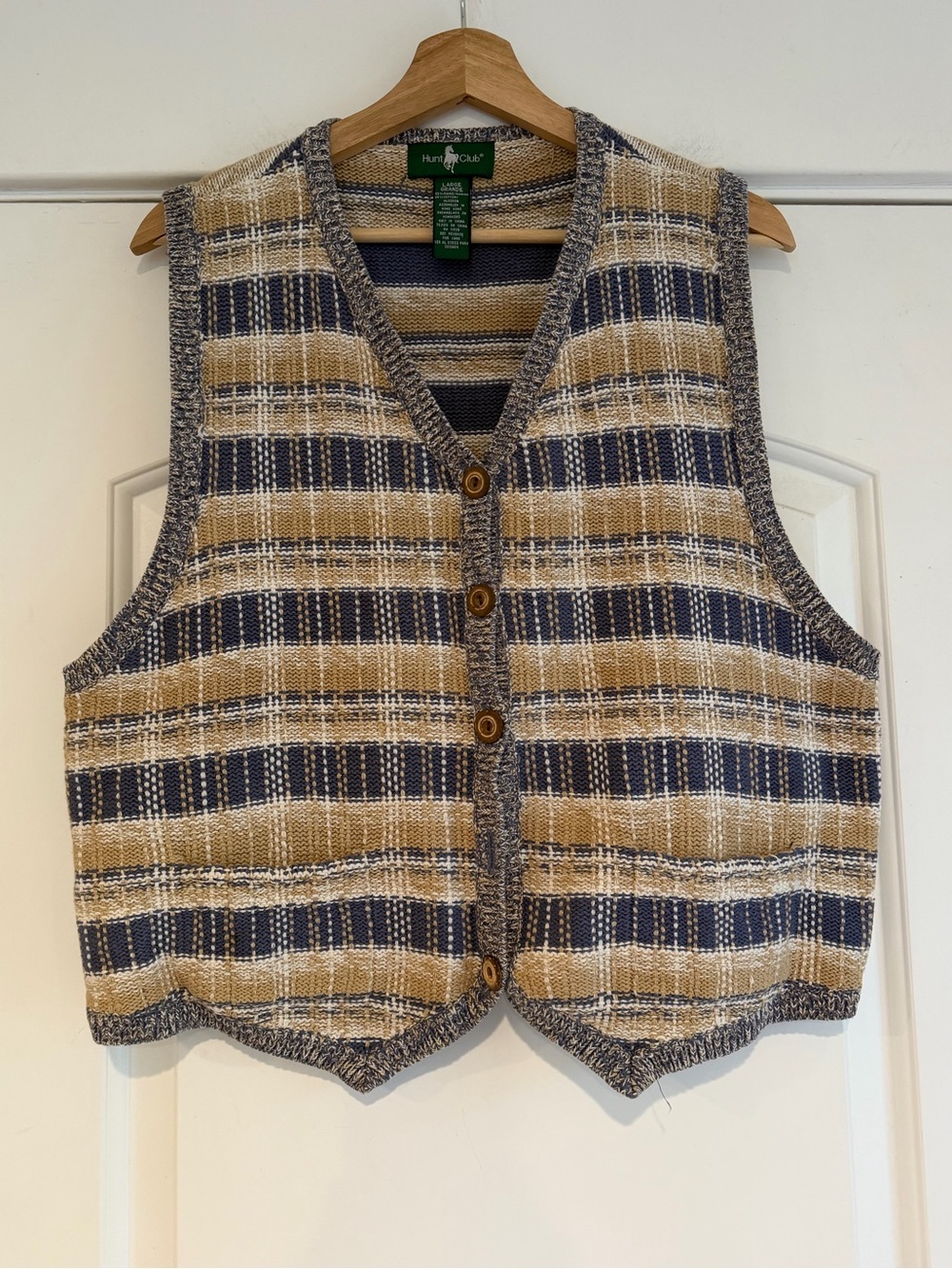 Vintage Hunt Club Knit Sweater Vest - L
